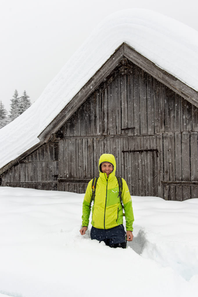 Das bin ich - Der Reiseblogger auf der Schneewanderung, Foto: Johannes Geyer