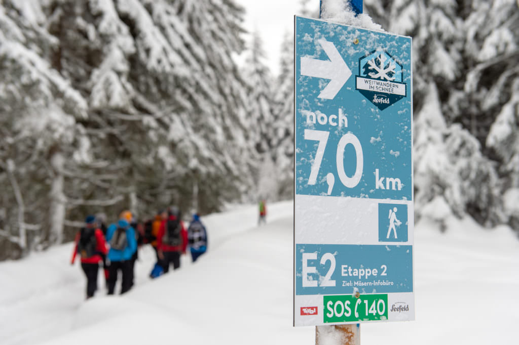 Winterweitwandern mit Beschilderung - so findest du leicht den Weg, Foto Johannes Geyer